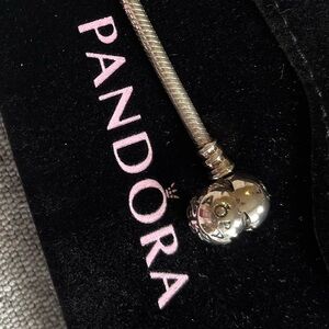 Authentic 🌟 Disney Parks PANDORA starter CHARM bracelet 8 in